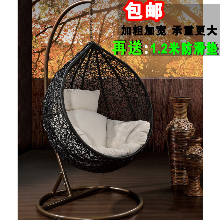 Send cushion bursting Rattan Art Hanging Chair Rocking Chair Birds Nest hanging basket Rattan Chairlift for outdoor Chairlift 6081
