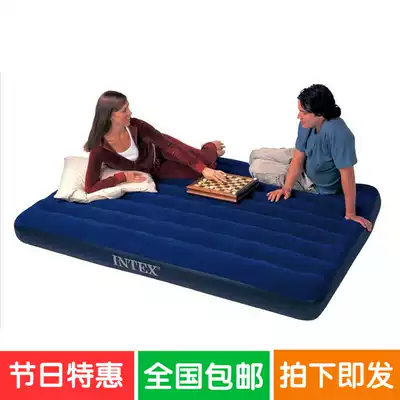 Chengdu Shan Laughing Outdoor) INTEX 68755 Extra Large Flock 3 People Inflatable Bed 1 M 8 Wide Air Covered Bed