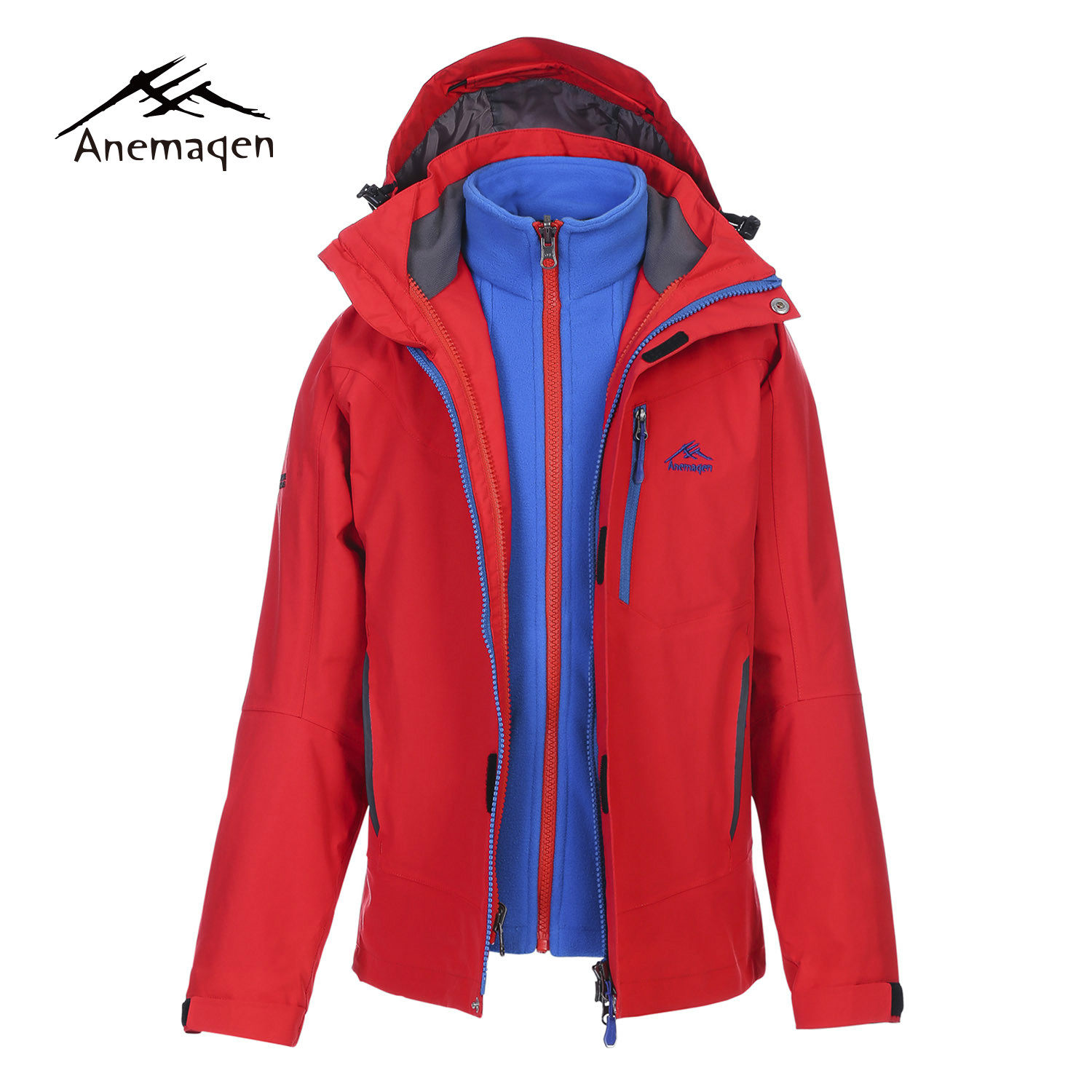 ANEMAQEN/阿尼玛卿 童装抓绒内胆三合一冲锋衣 AJ1509