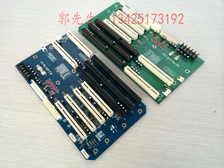 Taiwan Linghua Workers Control Machine Backplane PCI-6P4 Industrial Small Backfloor 7 groove hanging wall-style underfloor support AT ATX-Taobao