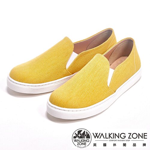 WALKING ZONE 轻便百搭直套平底休闲女鞋-黄台湾官网直邮进口