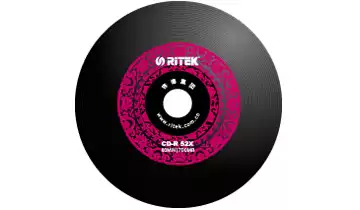 Red black glue CD disc China red car CD-R blank burning disc vinyl Series Disc Music Disc