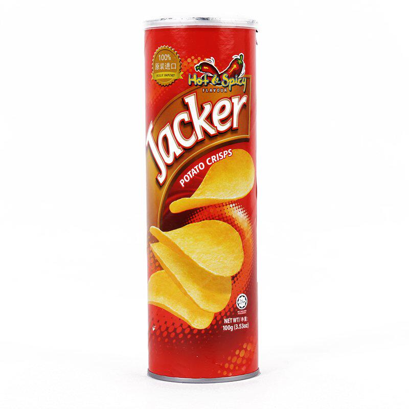 【天猫超市】马来西亚进口 Jacker杰克香辣味薯片 100g 洋芋片