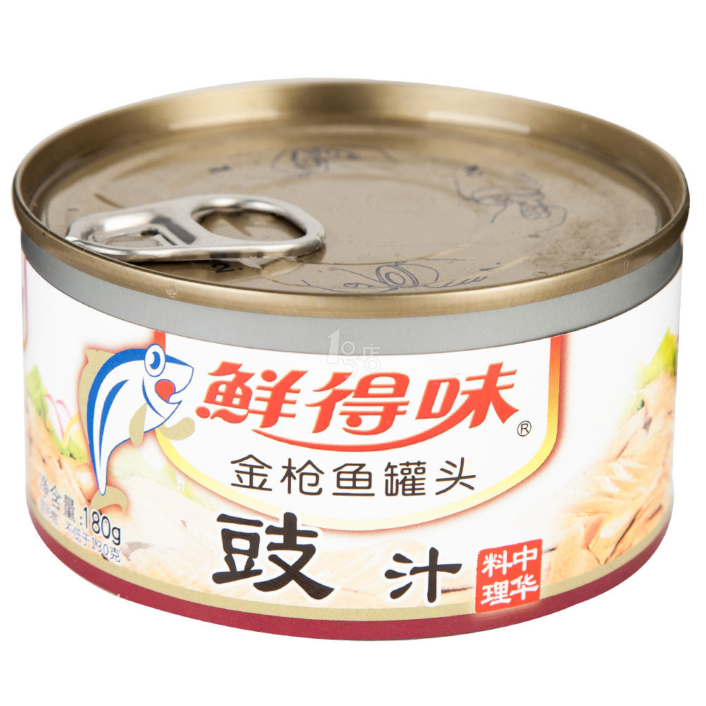 鲜得味 豆豉金枪鱼 180g 1号店
