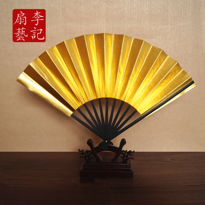Li Kee Fan Art Cosplay Golden Noodles Day Style Chopsticks Fan Japanese Bat Fan Shimo to incite a diffuse double-sided folding fan