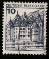 German Ordinary Stamps 1977 Castle 10pf Letter of sale on sale