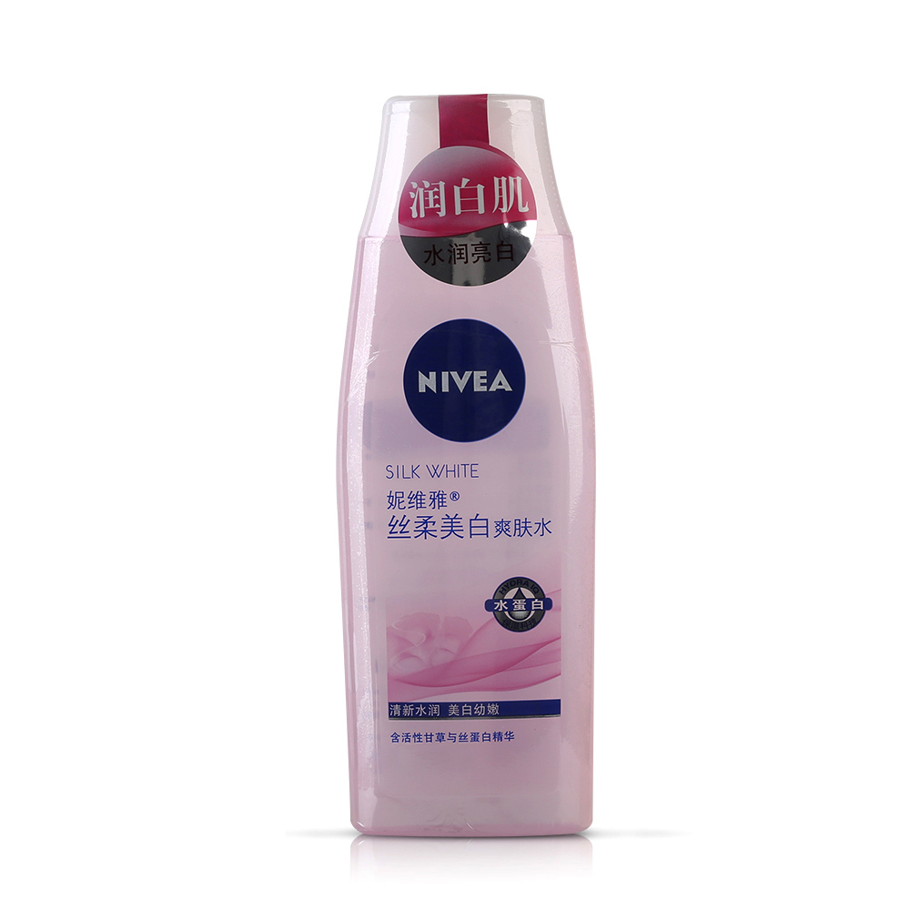 Nivea/妮维雅女士爽肤水丝柔美白爽肤水200ml保湿水