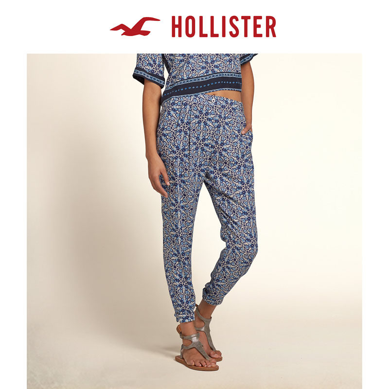 Hollister Bellflower 锥形垂坠裤装 女 86594