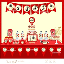 80th birthday 668890th birthday dessert table Custom name theme party Elders birthday decoration