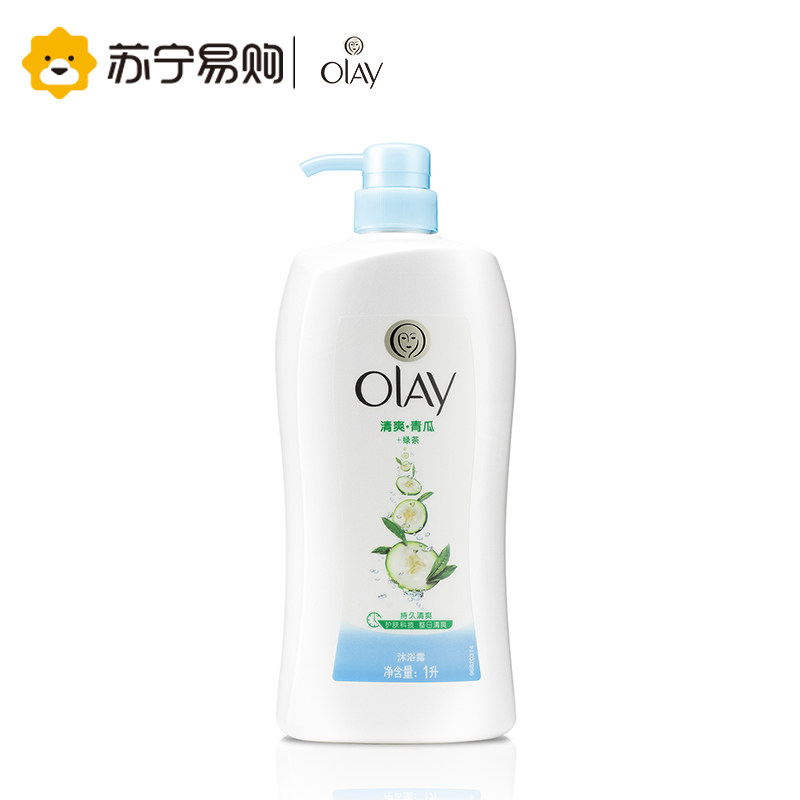 【苏宁易购】玉兰油水嫩清爽沐浴露1000ML（新旧包装随机发货）