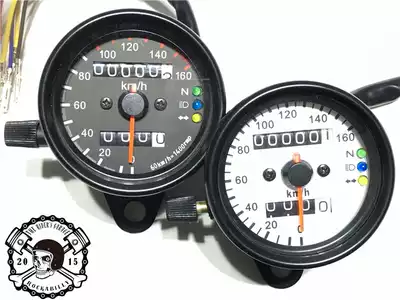 Rock abilly] retro locomotive modified odometer code meter LED double mileage