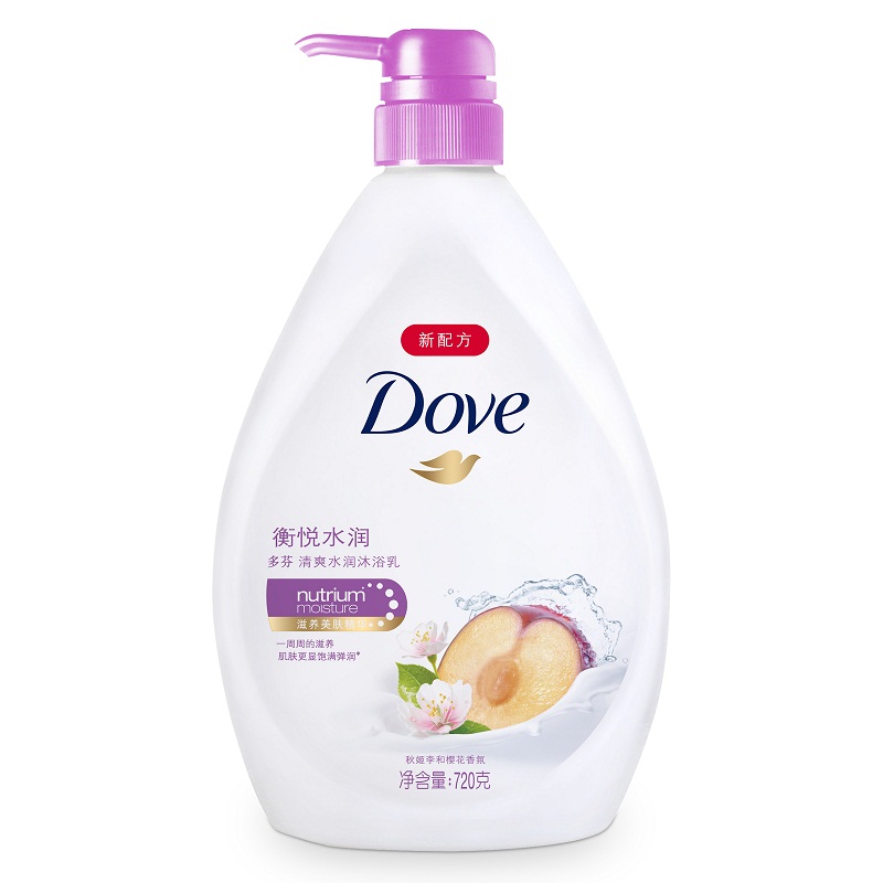 Dove多芬沐浴露 衡悦水润清爽沐浴乳720ml 秋姬李和樱花香氛