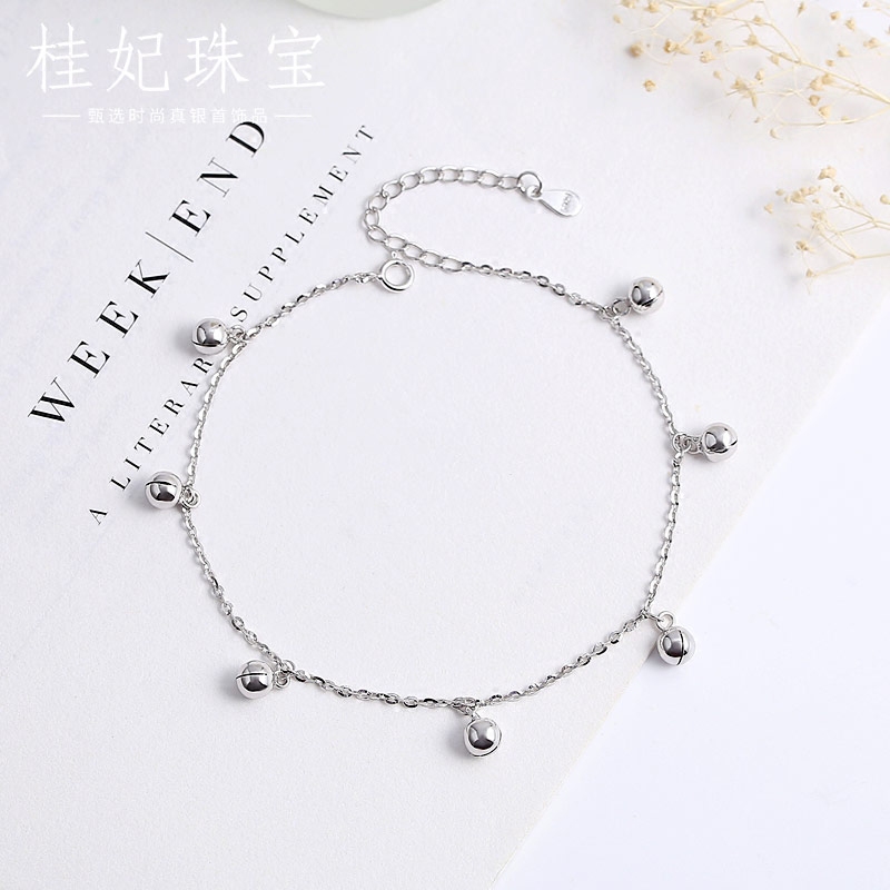 Bracelet de cheville Femme      en Argenterie - Ref 3104845 Image 5