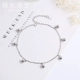 Vòng chân bạc 925 nữ đơn giản Hàn Quốc trăm chân phù hợp với chuỗi sinh viên Món quà Giáng sinh ngọt ngào cho bạn gái vòng chân bạc nữ đẹp Vòng chân