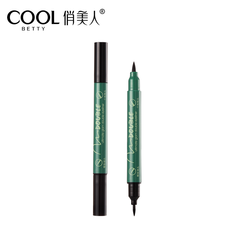 俏美人极黑魅惑双头眼线笔