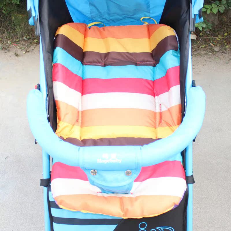 Baby stroller universal special cushion Baby umbrella car cotton pad Universal cushion Waterproof rainbow cushion Cotton pad