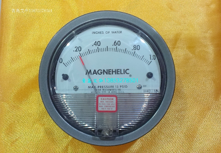 Original American DWYER2001 (0-1 inch water column) Magnehelic differential pressure gauge