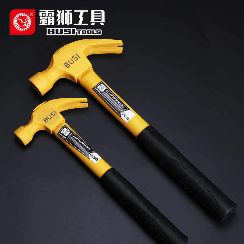 Ba lion steel pipe handle claw hammer hammer hammer hammer hammer safety hammer hammer tool installation hammer car survival hammer