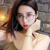 Kính Ulzzang nữ retro phiên bản Hàn Quốc của kính mặt thủy tinh khung đen khung trang trí gương văn học khung kính mặt nhỏ kính gọng tròn