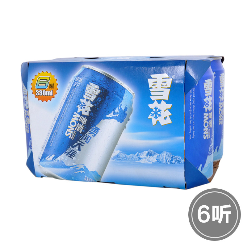 【苏宁易购】雪花啤酒 勇闯天涯 330ml*6罐 六连包