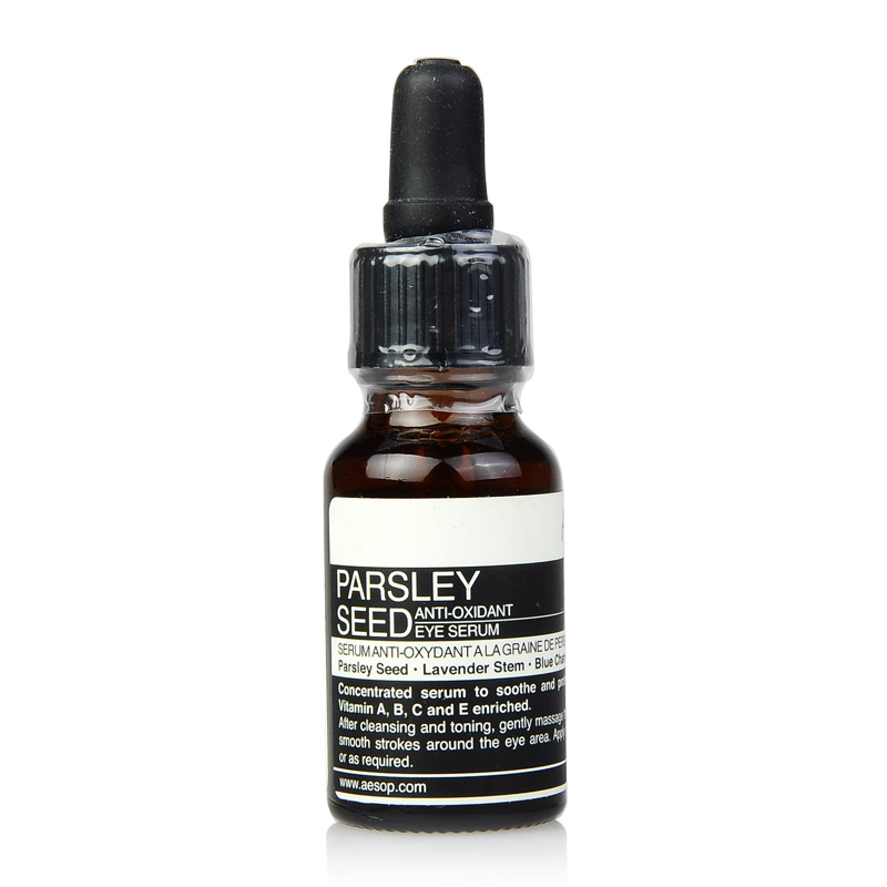Aesop伊索香芹籽抗氧化眼部精华15ml 紧致淡化细纹黑眼圈补水眼霜