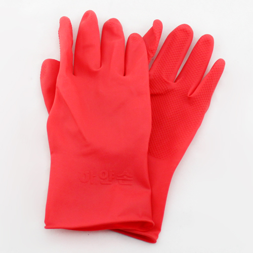 Korean Dishwashing Gloves Domestic Brush Bowls Gloves Short rubber Latex Anti Slip Gloves-Taobao