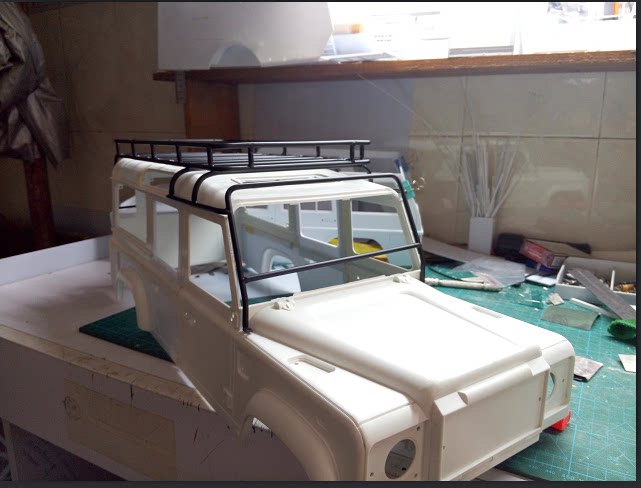 Scx10 climbing car D110 d90 Land Rover luggage rack