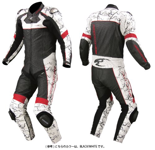 komine s-45 leather one-piece racing suit titanium alloy shoulder pads shipped from Japan