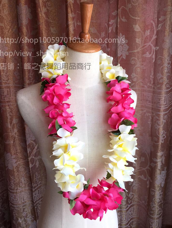 Hawaiian hula lei dance props neck lei show accessories Hawaiian hula beach lei