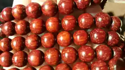 Full Gold Star Leaflet Rosewood Buddha Beads Rosary Bracelet Bracelet 0 8times 108 pieces