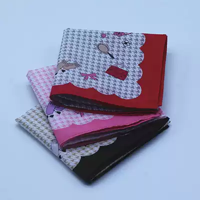 Ladies handkerchief print handkerchief 60 handkerchief cotton handkerchief flower fashion fashion kitten New