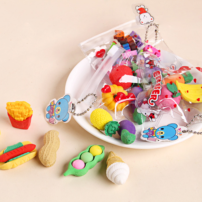 Bagged Eraser Cute Creativity Korea Cartoon Stationery Student Prize Supplies Children Gift Wholesale Special Price