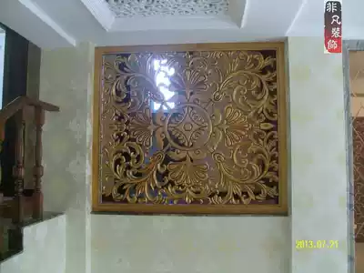 Density board, carved screen, solid wood flower grid, partition, background wall size can be customized