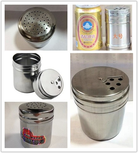 Rotating adjustable flavor bottle Salt tank Stainless steel rotating powder drum large potato tower for special use