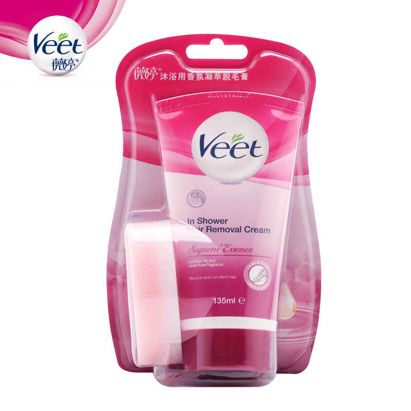Veet/薇婷香氛凝萃沐浴用防水脱毛膏135毫升女男士去腋毛腿毛正品