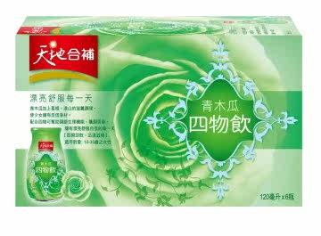 天地合补青木瓜四物饮120mlX6入台湾官网直邮进口