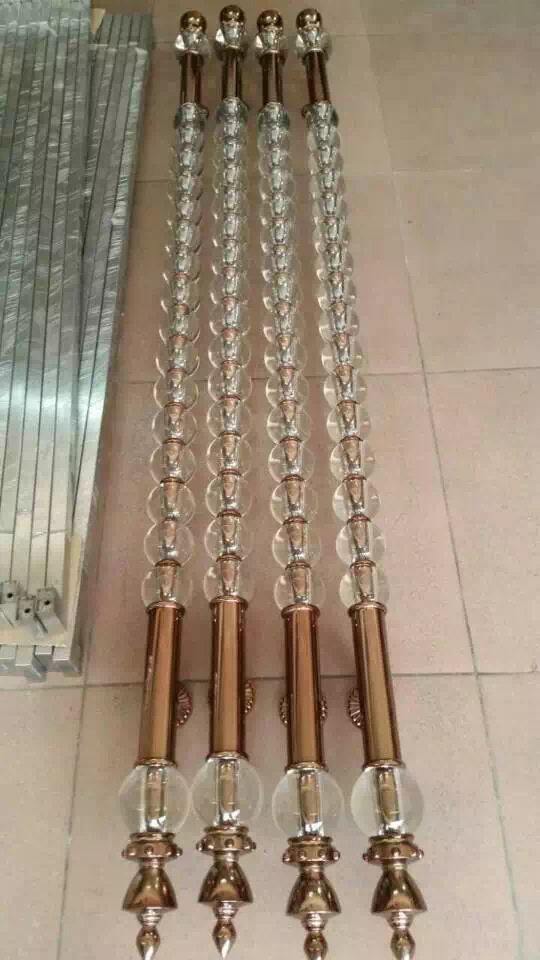 Office Gates Luxurious Handle Showroom Door High-end Crystal Handle Glass Handle Manufacturer