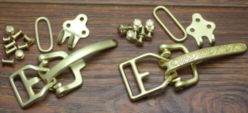 Littleton cavalier buckle Littleton belt buckle environmentally friendly brass classic in classic leather lead