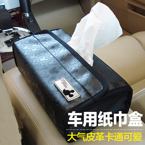 NAPOLEX 迪士尼米奇 纸巾盒套 汽车纸巾套 汽车内饰用品车载纸套