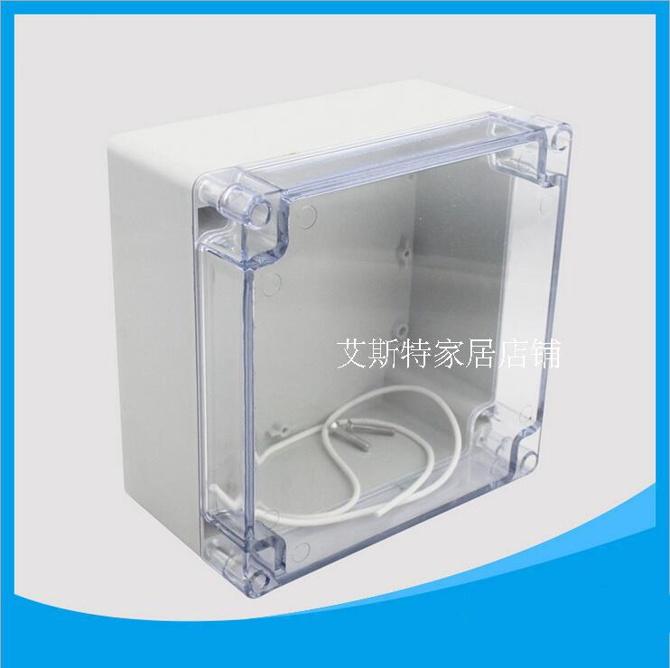 160 * 160 * 90mm transparent waterproof case plastic distribution box F5-T monitor security power supply shell
