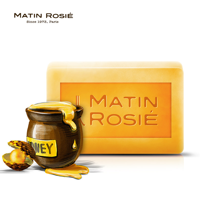 Matin Rosie进口珍珠粉手工皂洗脸皂蜂蜜精油皂S