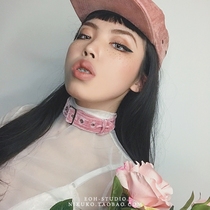 EOH Exclusive - Pair with Small Items Recommended Multicolor Alloy Square Buckle Rock Velvet Necklace Choker