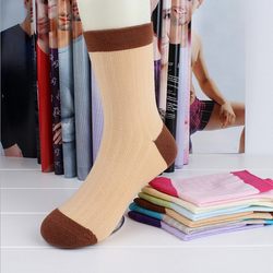 Clearance Baby Autumn and Winter Pure Cotton Socks Mid-Tube Pure Cotton Girls Socks Large, Medium and Small Solid Color Baby Socks 1-4-8