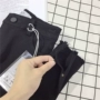 Quần legging nữ 8620 Quần lửng nữ cao eo mỏng màu đen mặc ngoài quần chân chia đôi chân mỏng bất thường quần dài các loại quần legging đẹp cho nữ