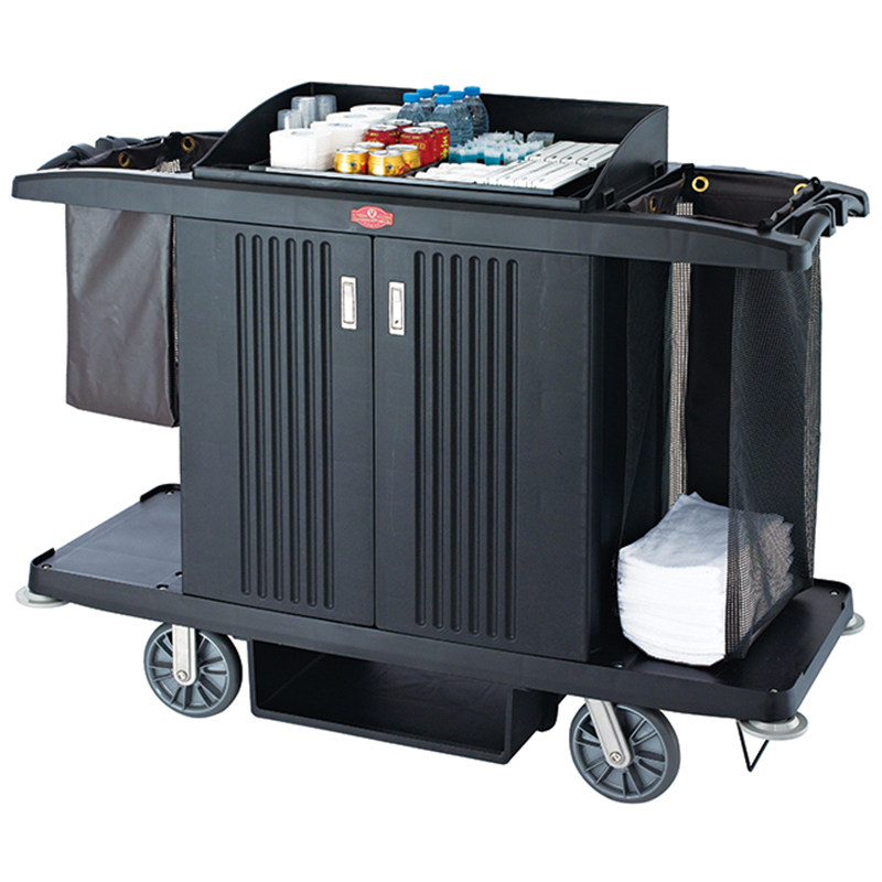 South Plastic Guest Room Service Car Guesthouse Triple Multifunction Work Car Hotel Guest House Upscale Butgrass Car Towels