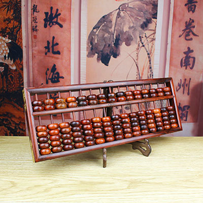 Red Wood Laos Red Acid Branches Copper Rod Abacus 13 Stalls 15 15 17 17 Stalls 19 Stalls Wood Old Abacus Engraving Pendulum