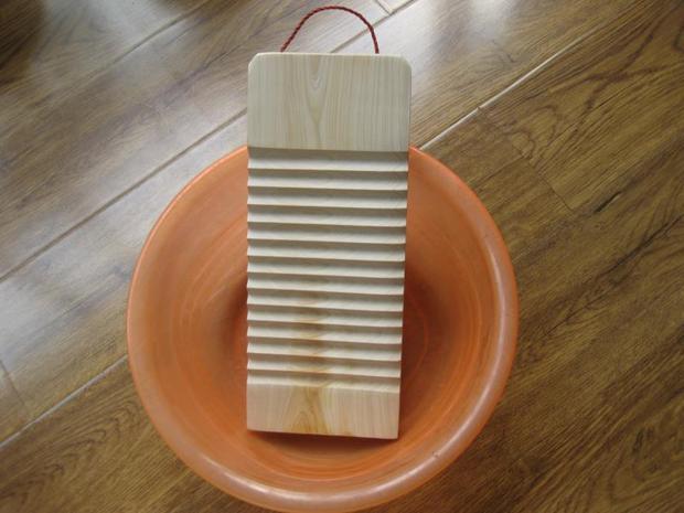 Chamberwood Solid Wood Large Size Dress Laundry Board Mini Small Rubbing Board Home Creative Thickening Ticket Kneeling Non-slip Wood Poke Board