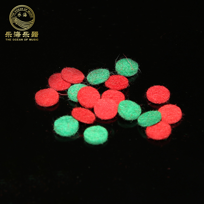 Yangqin damping pad red and green random delivery (1 piece)