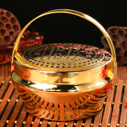 粉爱你 置办嫁妆 铜火炉 婚庆结婚用品 铜火囱