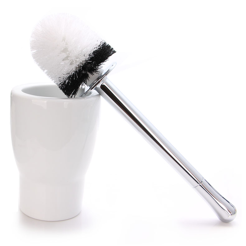 SPIRELLA/silk pury sanitary simple ceramic bathroom toilet brush the toilet brush set new punch